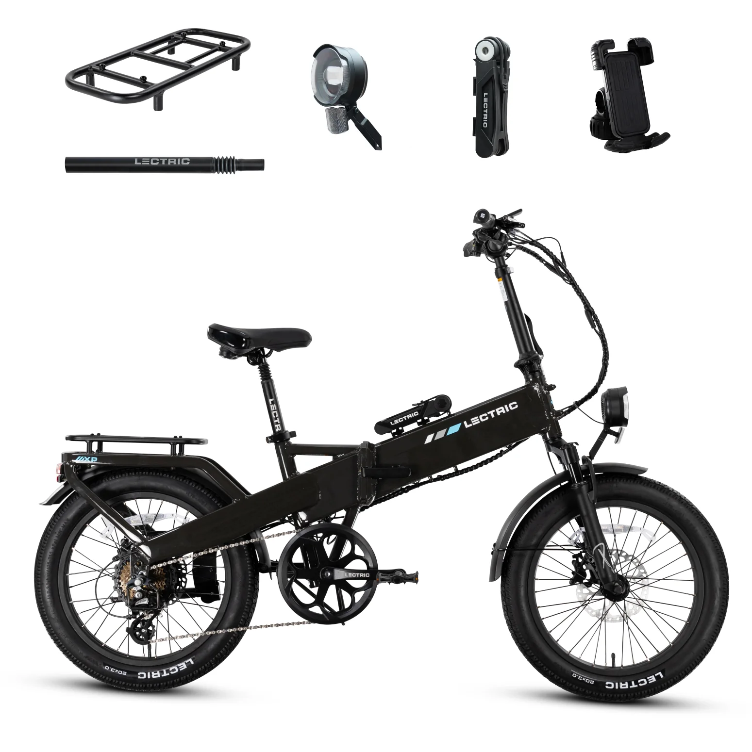XP4 750 Tempest Grey + FREE LevelUp Rack. Suspension Seat Post. Elite Headlight. Bike Lock. Phone Mount ($365 Value)